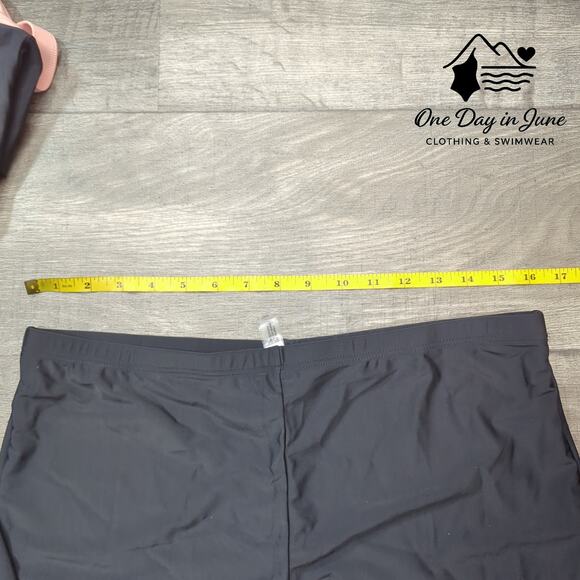 Daci Plus Size Knot Front Boyshort Tankini Swimsuit Size 16W - Picture 5 of 6